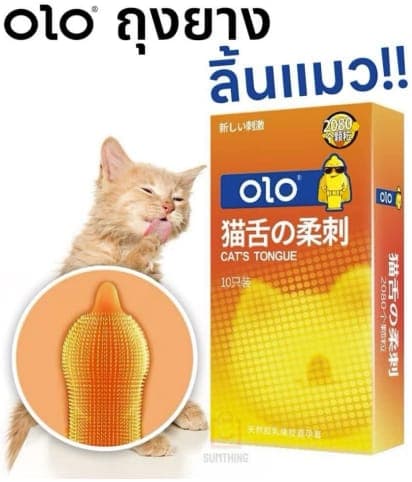 ถุงยางอนามัยปุ่มลิ้นแมว