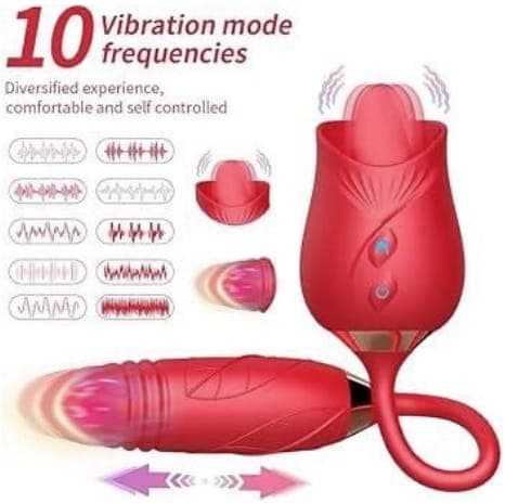 ดอกกุหลาบ ไวเบรเตอร์ 2 in 1